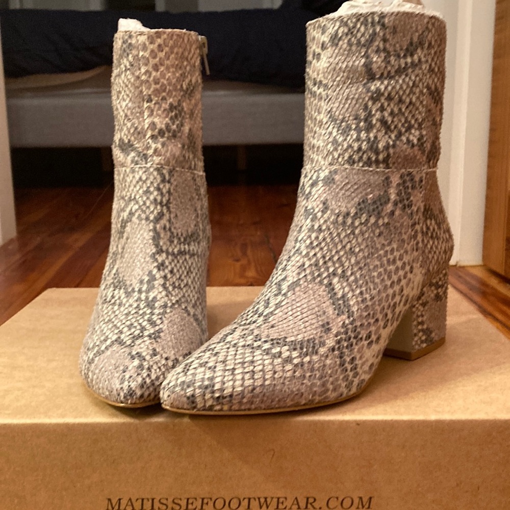 Matisse At Ease Natural Snake Boot - image 1